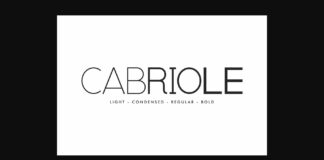 Cabriole Font Poster 1