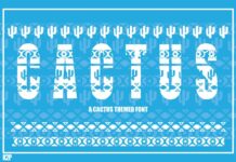 Cactus Font Poster 1