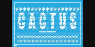 Cactus Font Poster 1