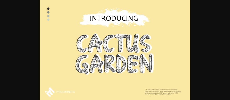 Cactus Garden Font Poster 1