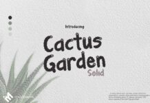 Cactus Garden Font Poster 1