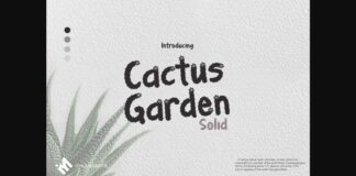 Cactus Garden Font Poster 1