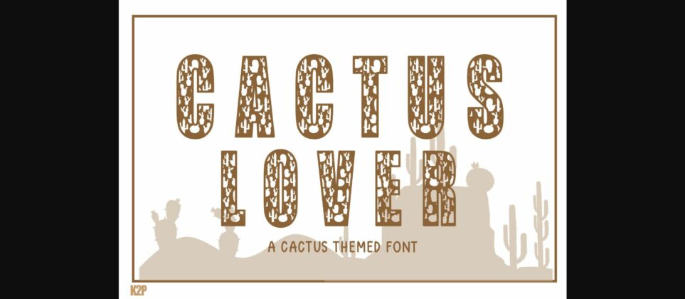 Cactus Lover Font Poster 3