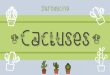 Cactuses Font Poster 1
