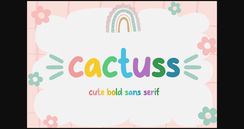 Cactuss Font Poster 3