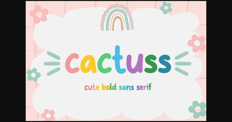 Cactuss Font Poster 3