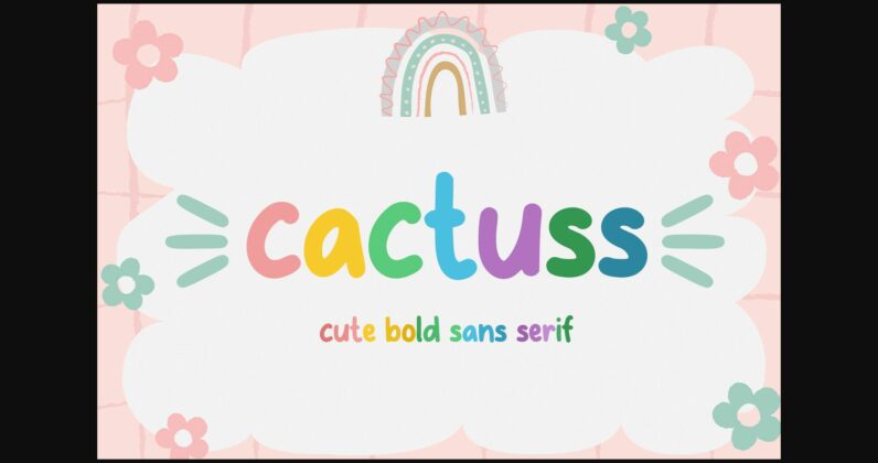 Cactuss Font Poster 3