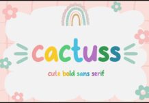 Cactuss Font Poster 1