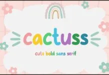 Cactuss Font Cactuss Font Poster 1