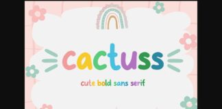 Cactuss Font Poster 1