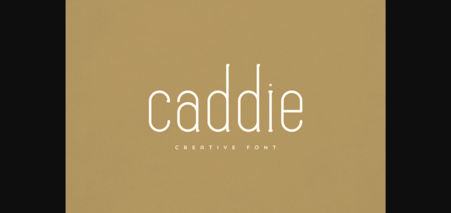 Caddie Font Poster 3