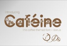Caféine Font Poster 1
