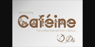 Caféine Font Poster 1