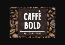 Caffe Bold Font Poster 1