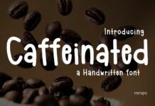 Caffeinated Font Poster 1