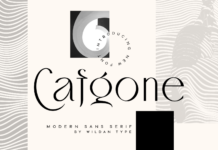 Cafgone Font Poster 1