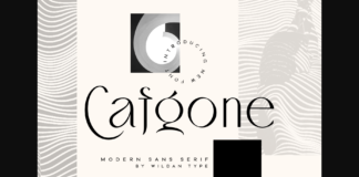 Cafgone Font Poster 1