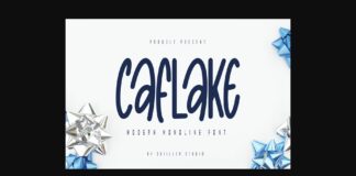 Caflake Font Poster 1