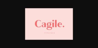 Cagile Font Poster 1
