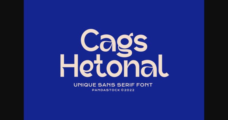 Cags Hetonal Font Poster 3