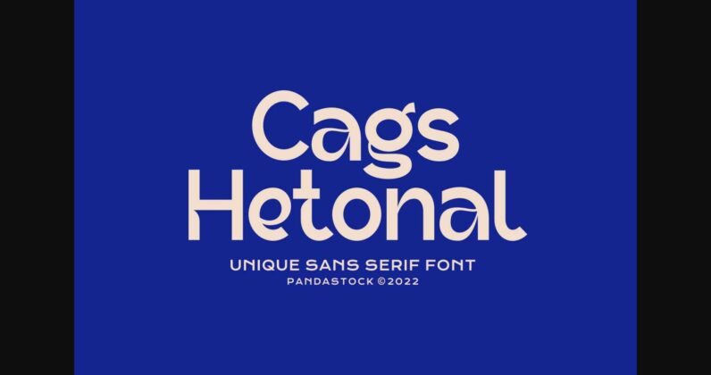 Cags Hetonal Font Poster 1