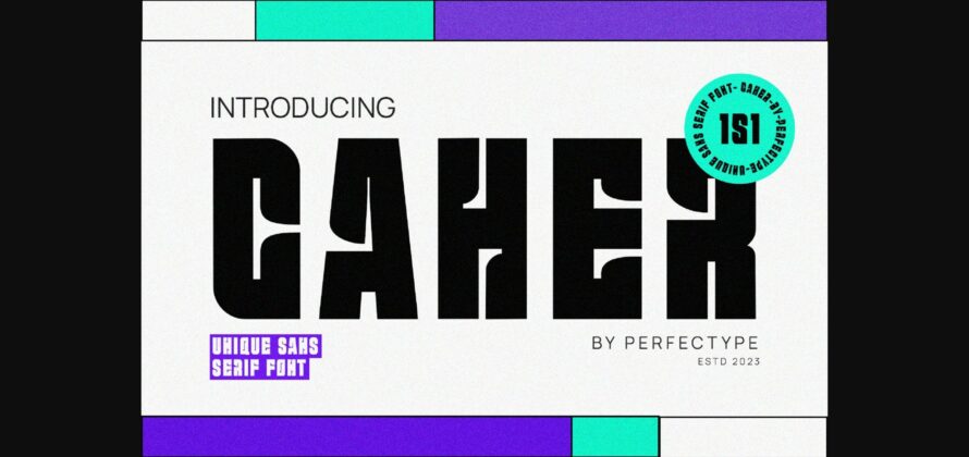 Caher Font Poster 3
