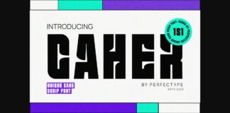 Caher Font Poster 1