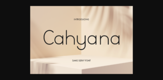 Cahyana Font Poster 1