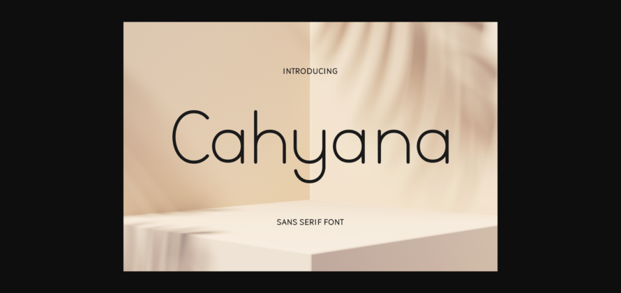 Cahyana Font Poster 1