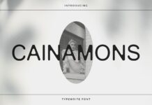 Cainamons Font Poster 1