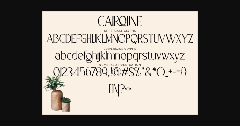 Cairoline Font Poster 10