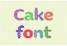 Cake Font Poster 1