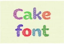 Cake Font Cake Font Poster 1