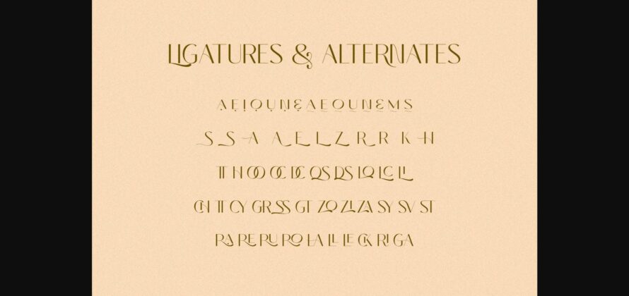 Calathea Font Poster 11