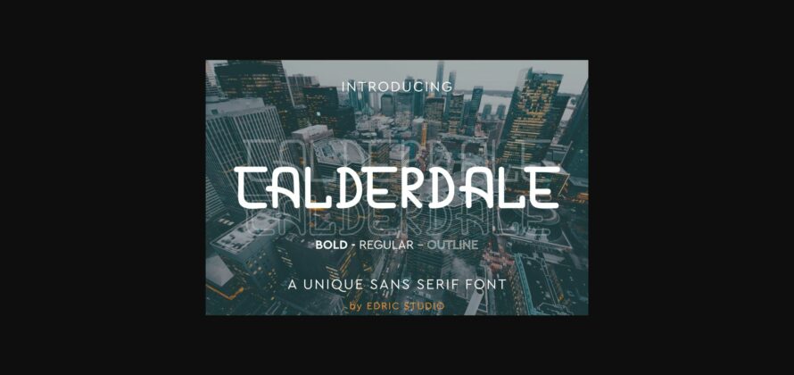 Calderdale Font Poster 3