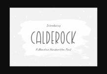 Calderock Font Poster 1