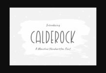 Calderock Font Poster 1