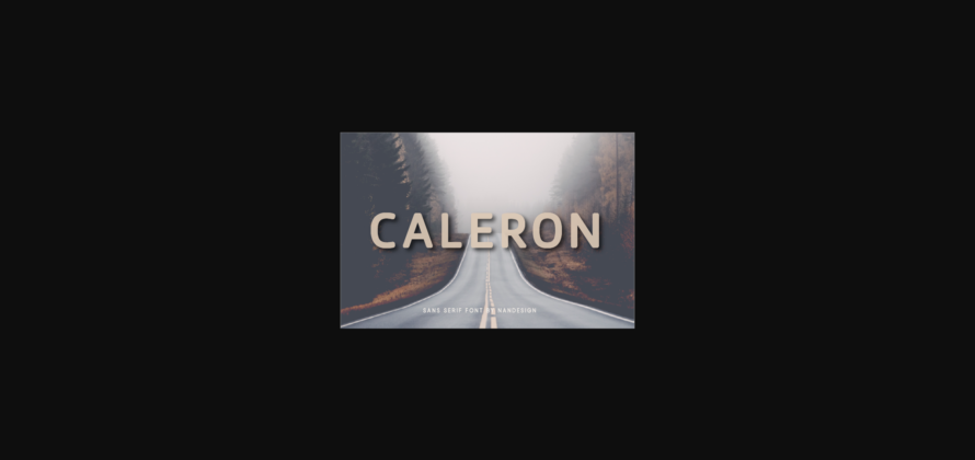 Caleron Font Poster 3