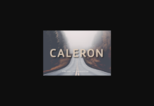 Caleron Font Poster 1