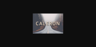 Caleron Font Poster 1