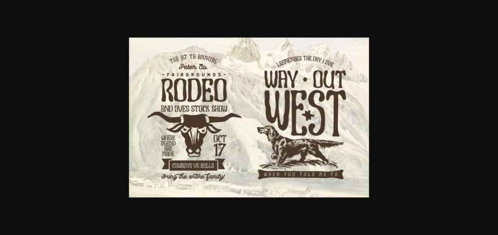 Caliche Font Poster 10