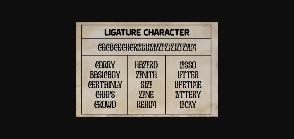 Caliche Font Poster 11