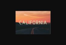 California Font Poster 1