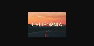 California Font Poster 1