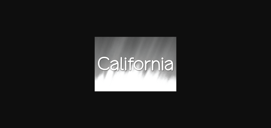 California Font Poster 3