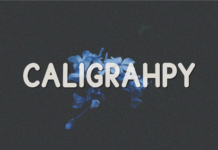 Caligrahpy Font Poster 1