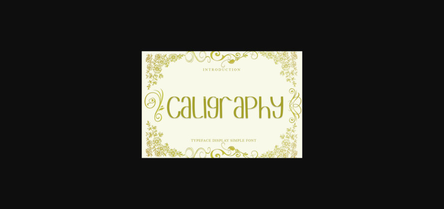 Caligraphy Font Poster 3