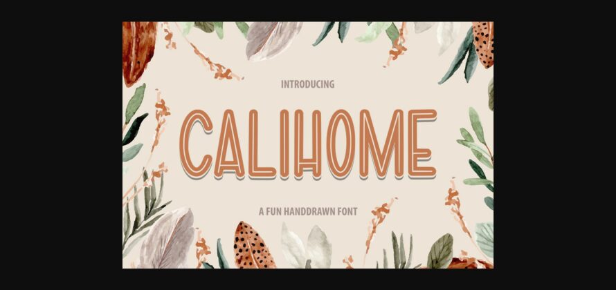 Calihome Font Poster 3
