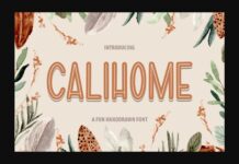 Calihome Font Poster 1