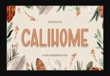 Calihome Font Poster 1